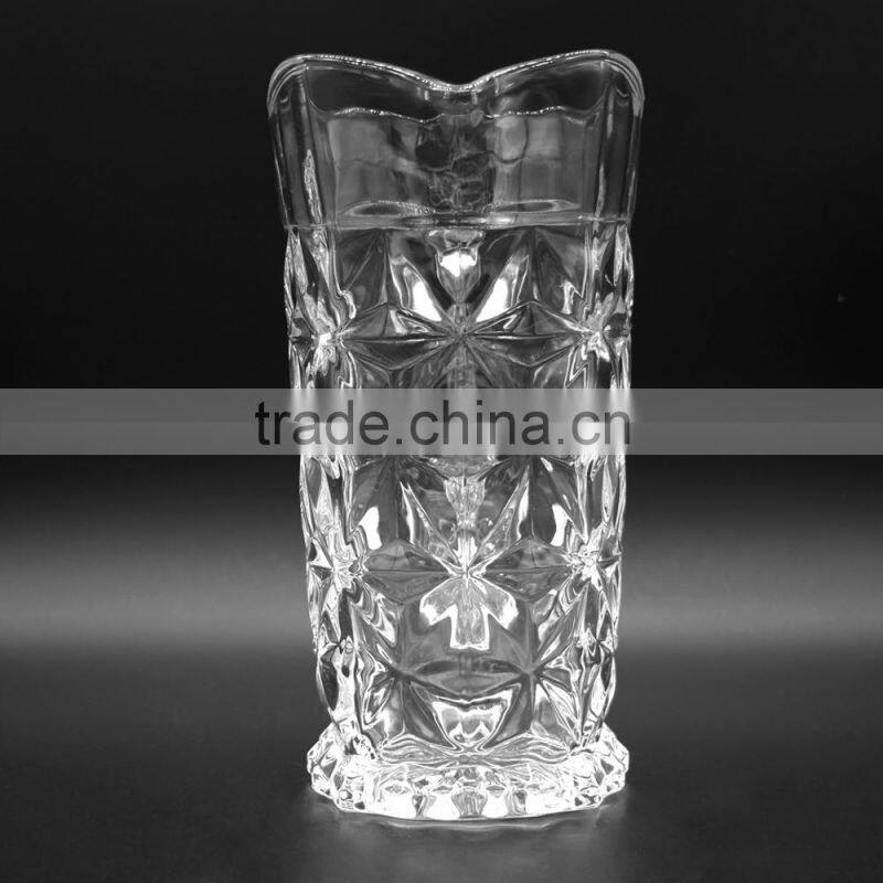 Big capacity glass bottle beverage beer cup for bar