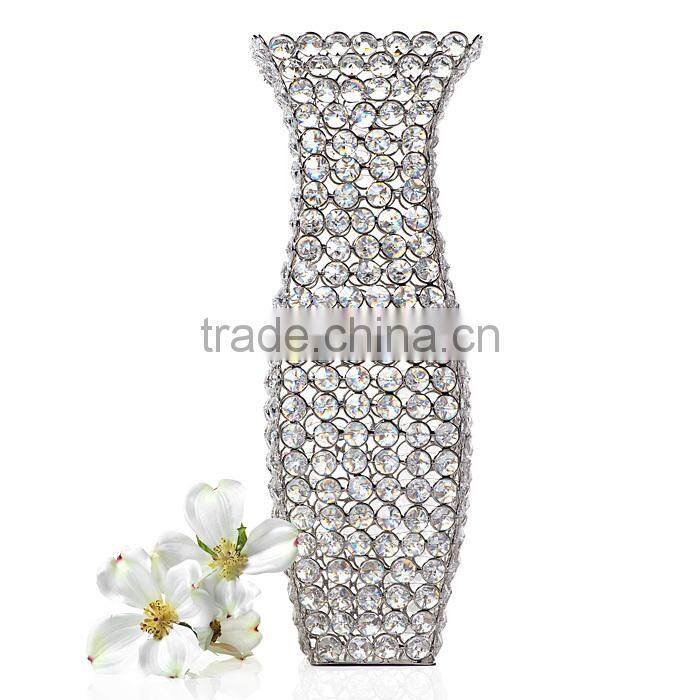metal Flower vase brown