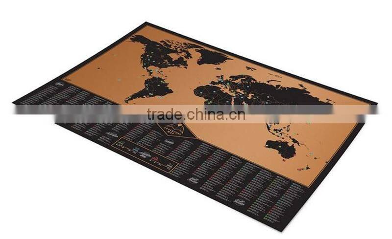 CT-748 Black Adventure Map Fun World Edition map Adventure Travel Map