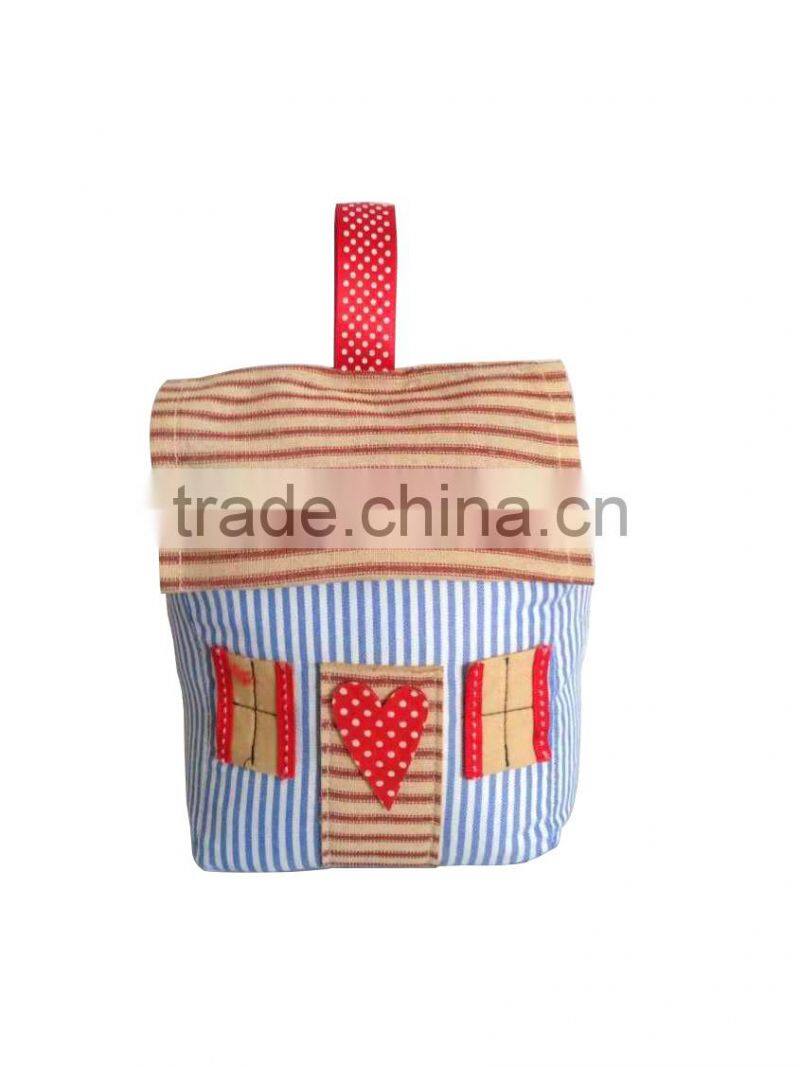 Store More Creative Design House Shape Fabric Stone Filling Door Stops