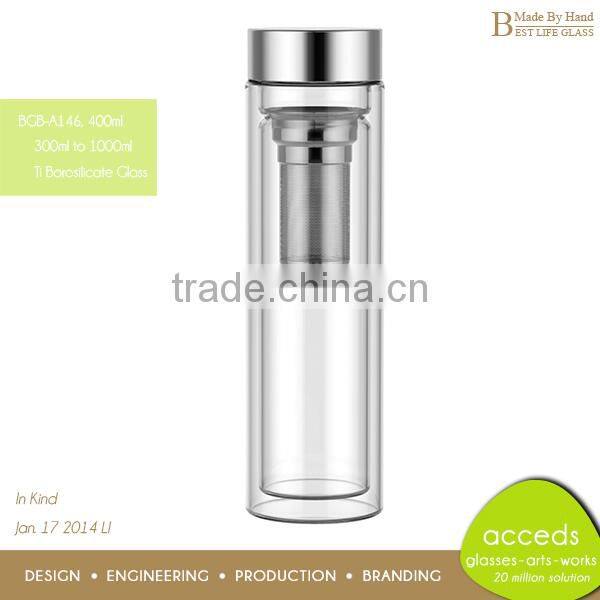 Cheap Clear Pyrex Glass 400-500ml Vitality Juice Source Bottle Lemon Cup