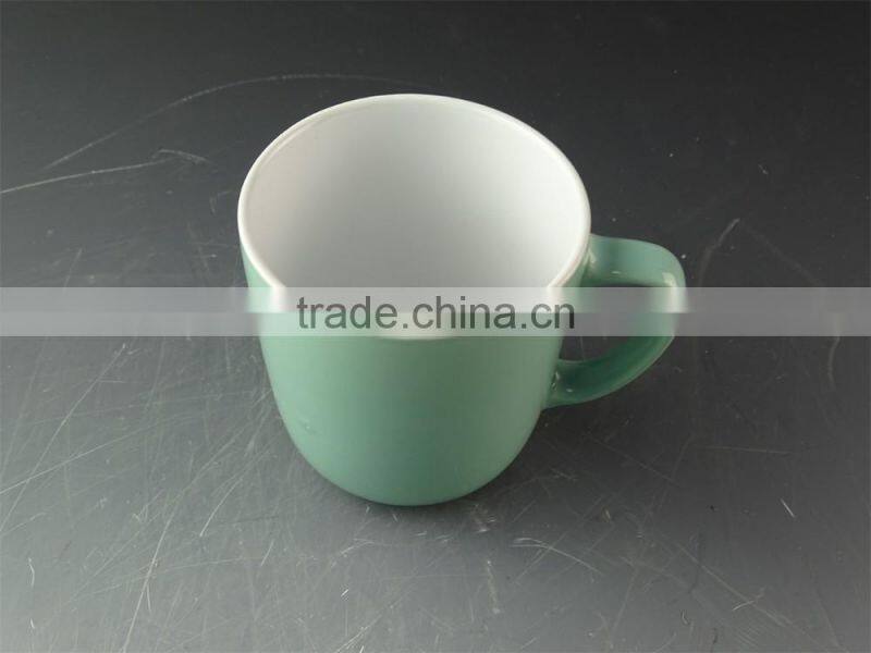 Stocked, glazed ceramic mug with handle, cheap ceramic mug for wholesale