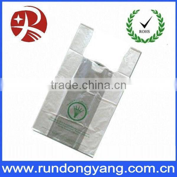 light degradation die cut bag with shopping