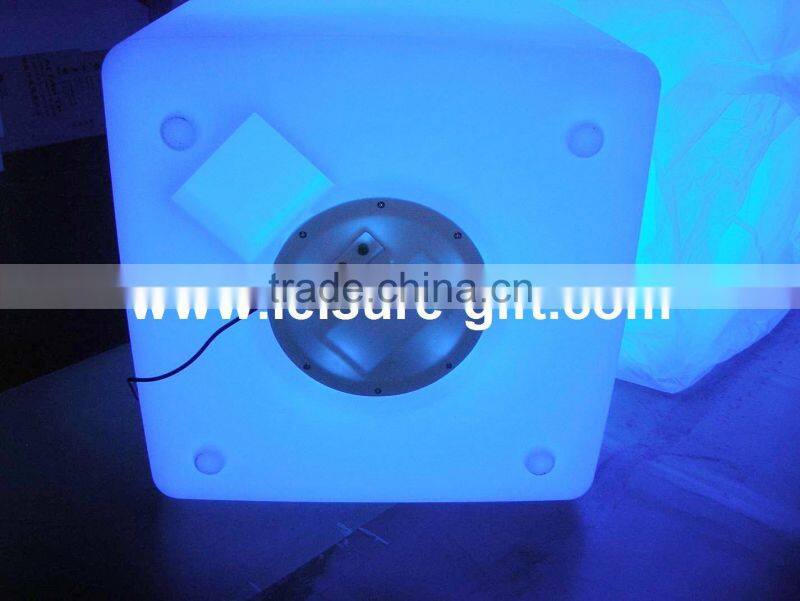 FO-8541 LED cube bench,home furniture sets,outdoor led cube light