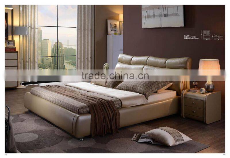 2015 used bedroom furniture for sale / latest double bed designs YC805