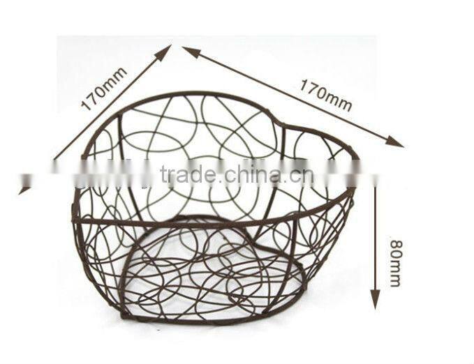 Bronze metal heart gift storage box