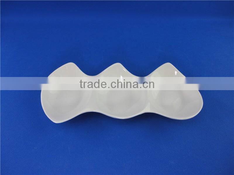 cheap ceramic plates dishes in stock bulk packing