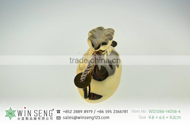 sexy lovely small gold ceramic bag shape piggy bank for decoration