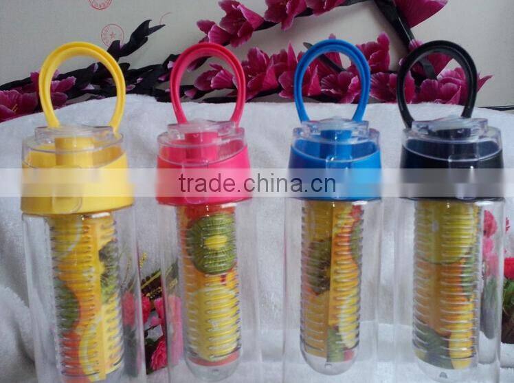 Tritan sport water bottle plastic new, Fruit infusion bottle water bottle, BPA free