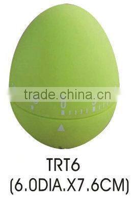Plastic egg shape 60 minutes countdown kitchen timer/mechanical timer
