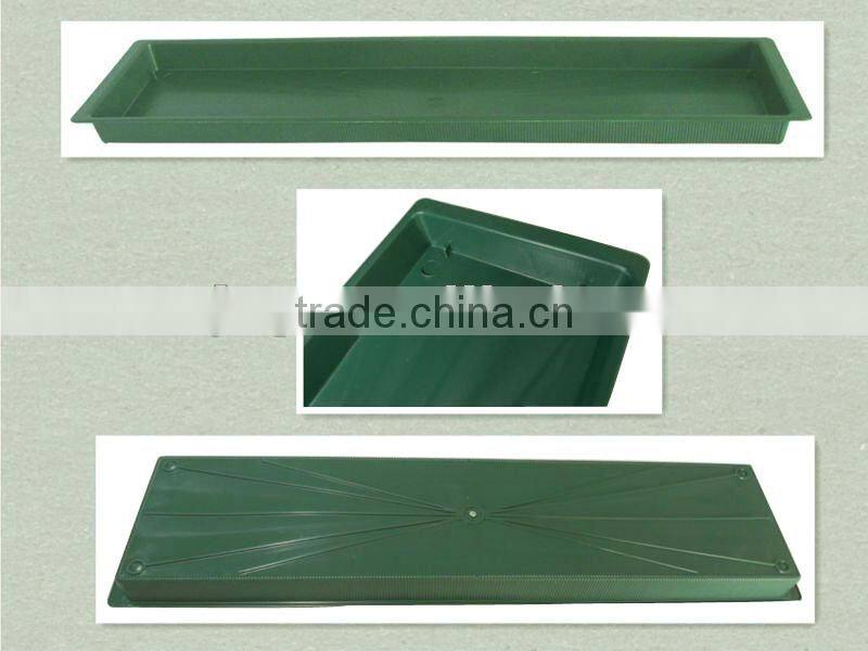 double brick tray black plastic