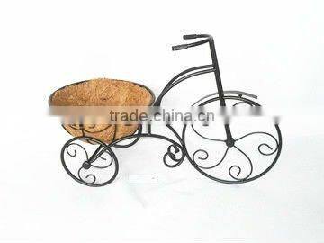 Coco plant holder with bicycle