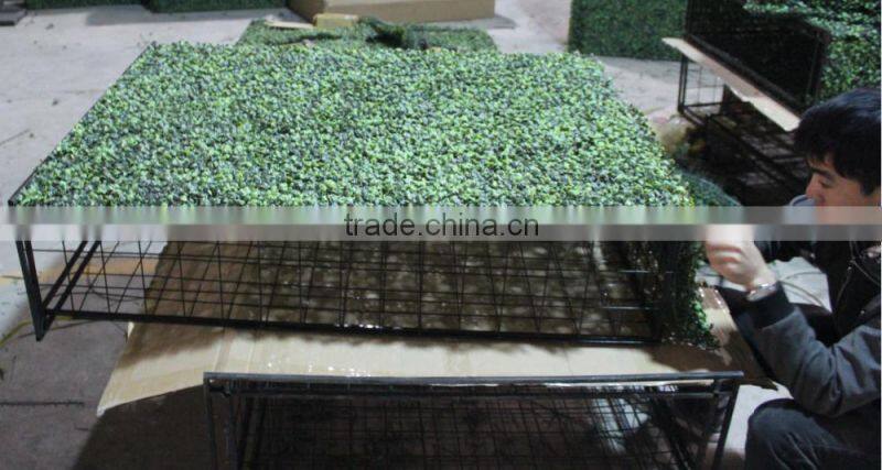 2017 hot sale ornamental plants artificial boxwood hedge hot sale artificial green wall