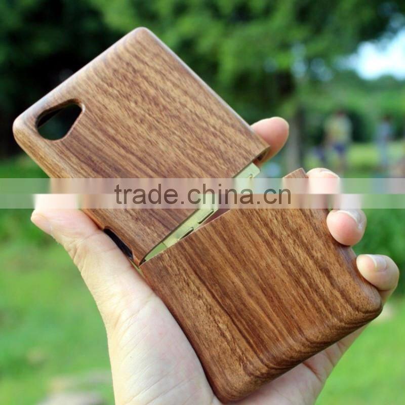 Classical Chinese walnut/bamboo/rosewood/cherry cell phone case for Sony
