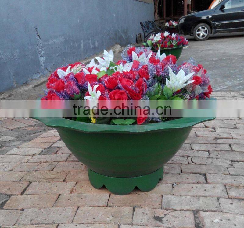 cast iron flower pot, garden flower pot, decorative flower pot