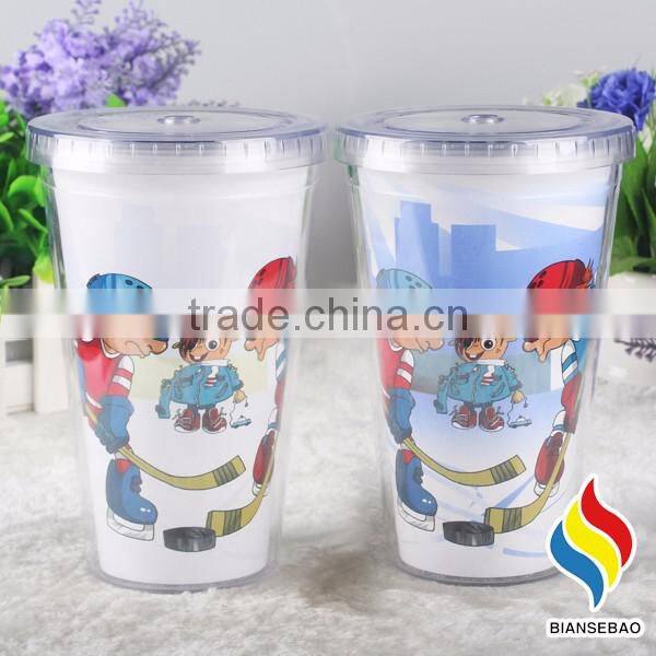 BPA free popular gift ps changing colors cups with OEM