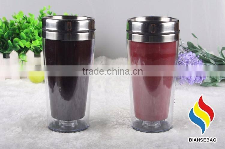 Color changing stainless steel hot and cold water bottle