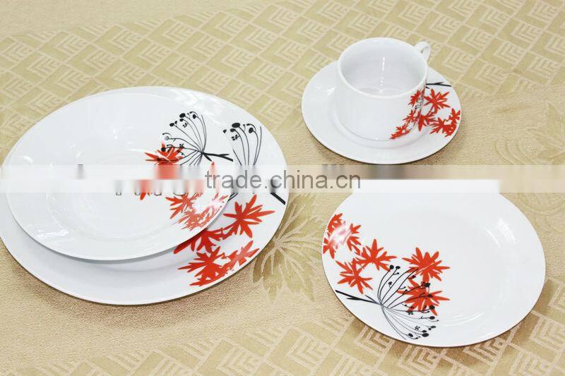 porcelain round ceramic dinnerware sets 20pcs/30pcs