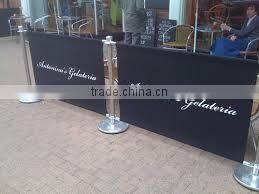 aluminum barrier/cheap cafe barriers