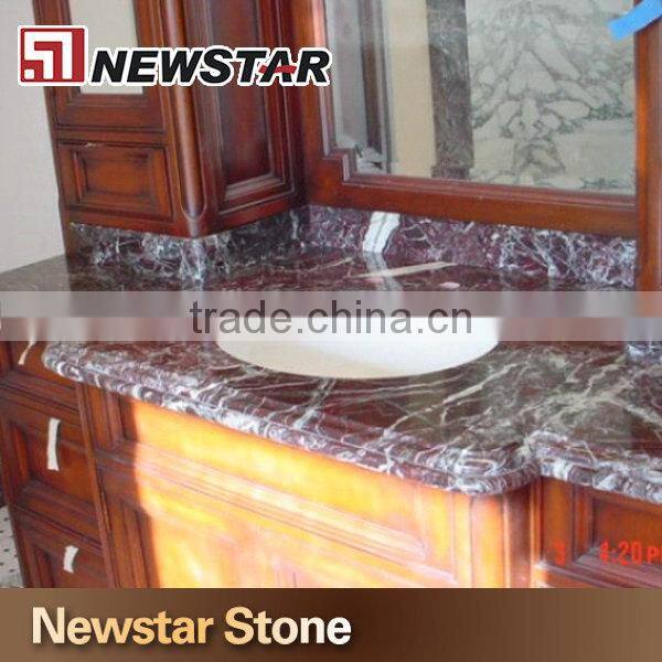 China high quality polished purple countertop