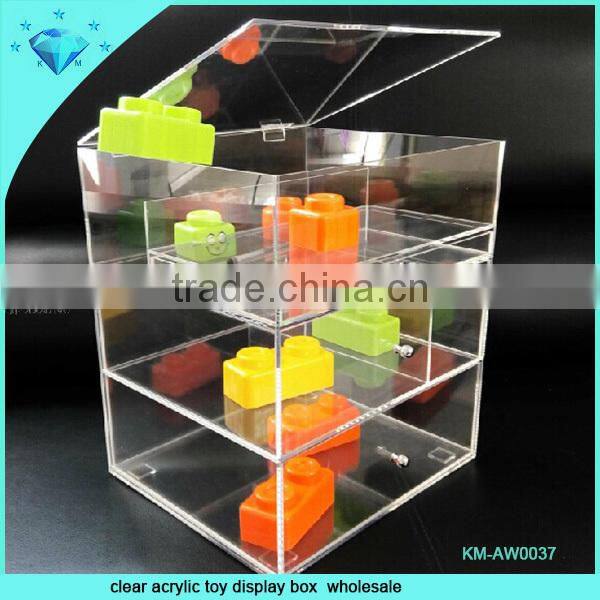 Large desk clear acrylic storage box