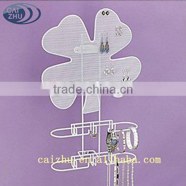 Wall Mounted dress hanging metal jewelry organizer