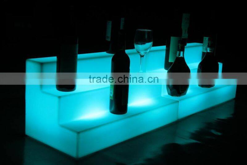 Rechargeable ktv chair disco wine shelf led rack