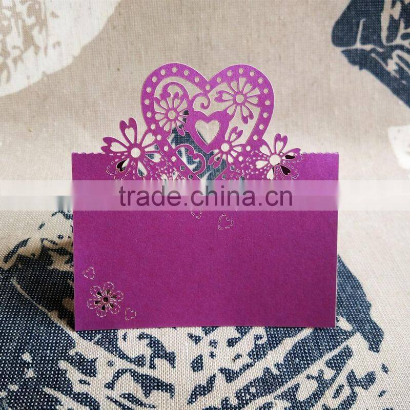 laser cut decoration card party invitation card table card wedding place