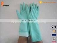 Green Latex household Gloves