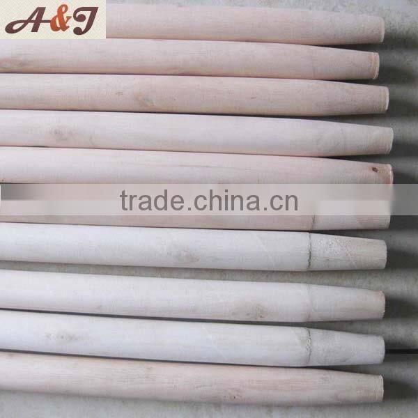 Wood color flat rake pole gardening tool pole