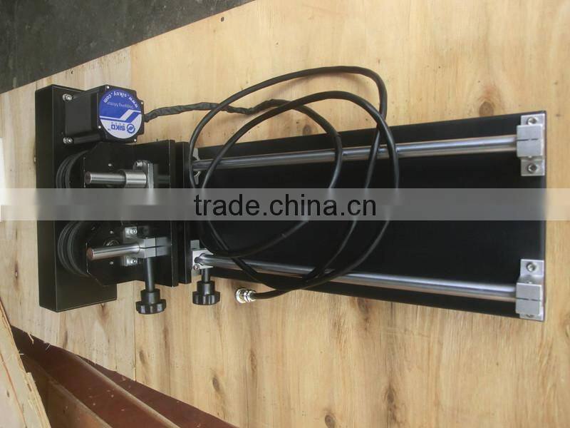 4 wheel roller type rim-drive laser rotary fixture attachment rotation axis for cylinrical object in CO2 laser engraver