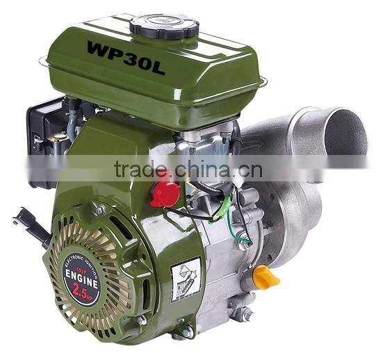 3 inch low pressure gasoline pump with big flow and displacement,2.5hp WP30L