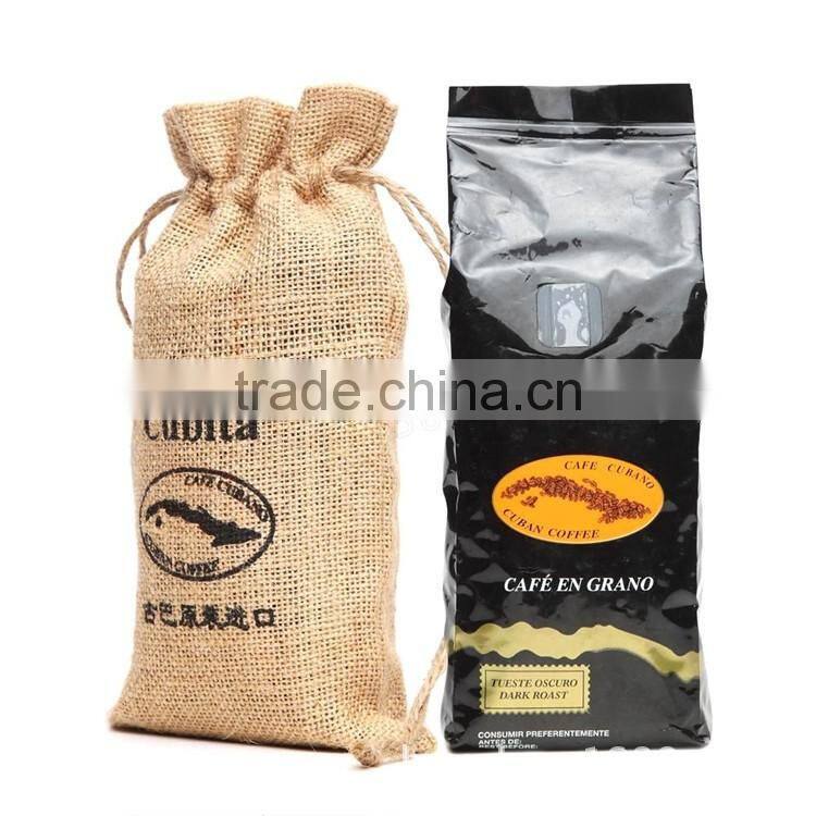 Natural wedding favor burlap Linen jute holiday wine gift bottle bags