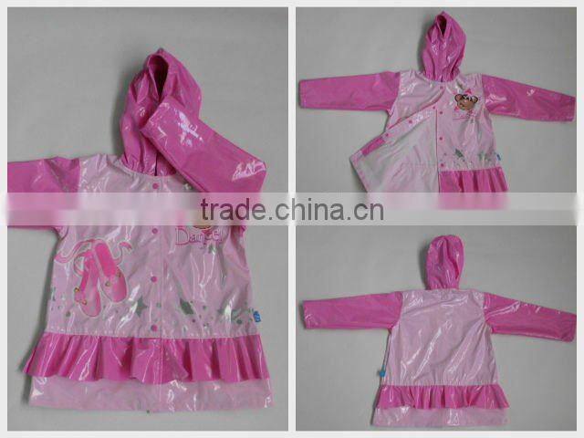 waterproof pu coated polyester custom printed fabric for raincoat/jacket