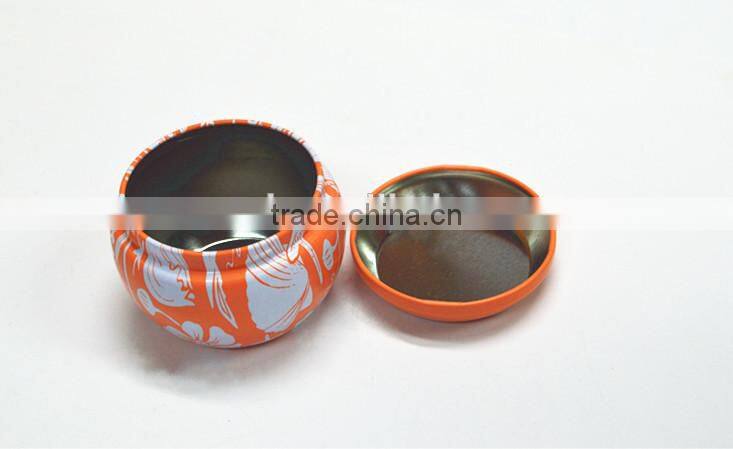 Promotional metal jar candles with lids