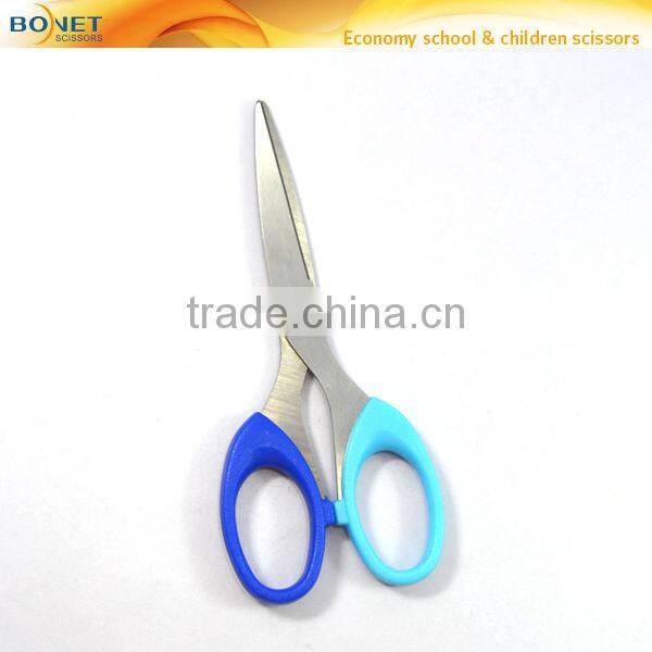 SSC0027 5-1/2" professional stainless steel two color PP handle office scissor