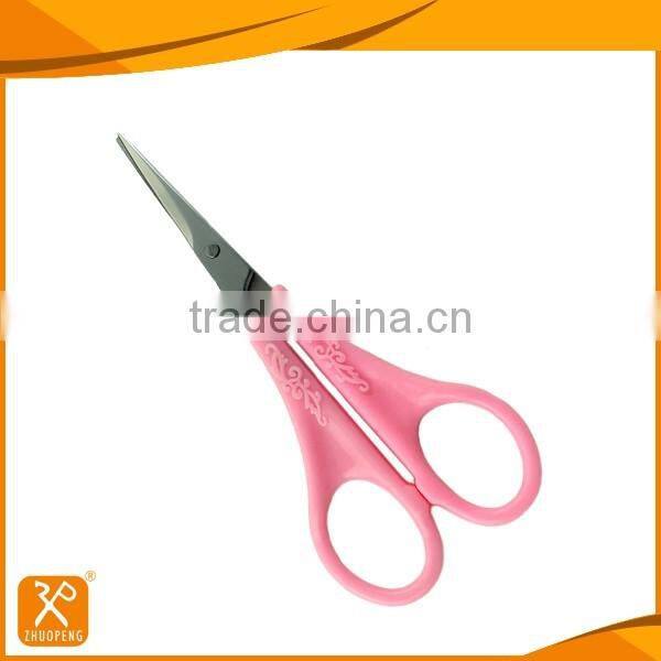 Professional plastic handle safety beauty scissors