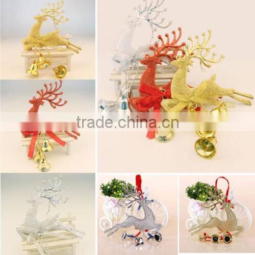 Home Christmas Tree Ornament Deer Chital Hanging Xmas Baubles Party Decoration