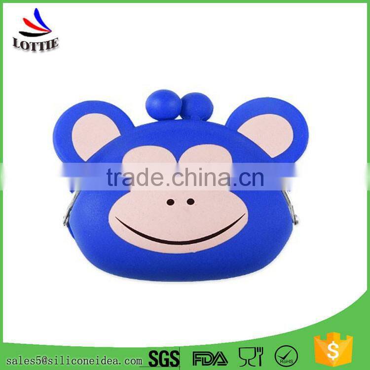 New design silicone coin bag lovely silicone coin wallet cute silicone coin case for Children