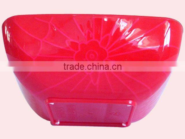 Small size square Dark Fringe Fruit Dish Salad Bowl