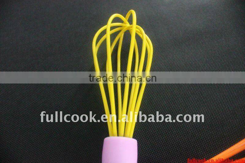 Silicone egg beater w/beautiful ABS handle
