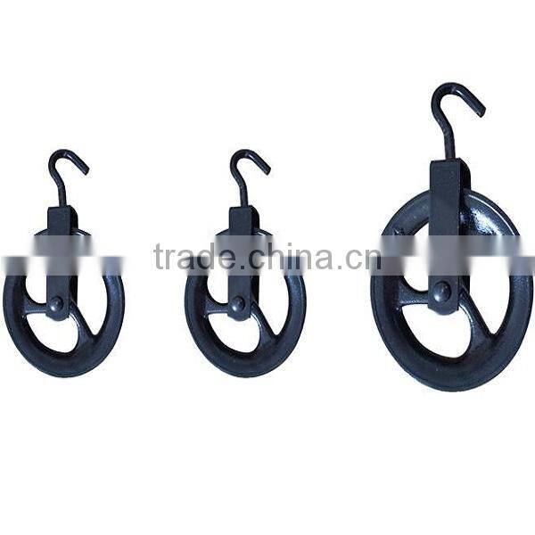 Diameter 20-32mm Black Wire Rope Pulley Block