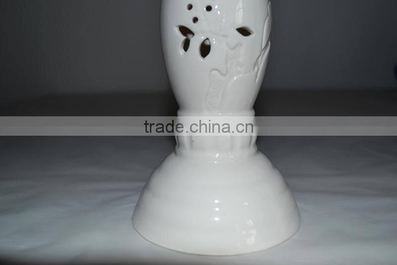 New arrivel classial design Ceramic crafts led lighting flash color