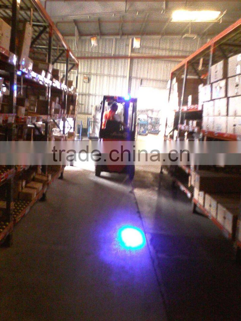 6w blue forklift safety warning light 110v pedestrian signal light