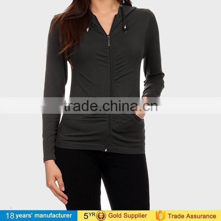 Women Autumn Sweater Thicken Embossed Print Pullovers Zipper Hoodie Moleton Coat