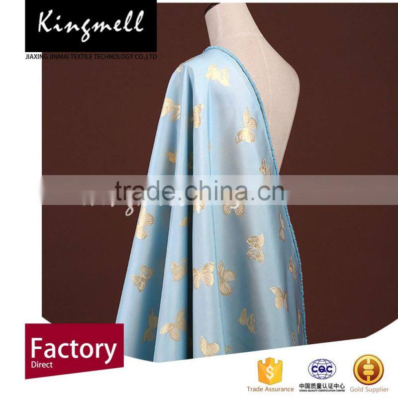 Fashionable jacquard brocade polyester fabric for garment