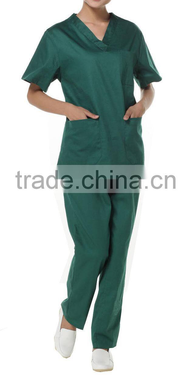 Slim Fit Unisex Medical Uniform Scrubs,Cotton Hospital Scrubs with custom logo
