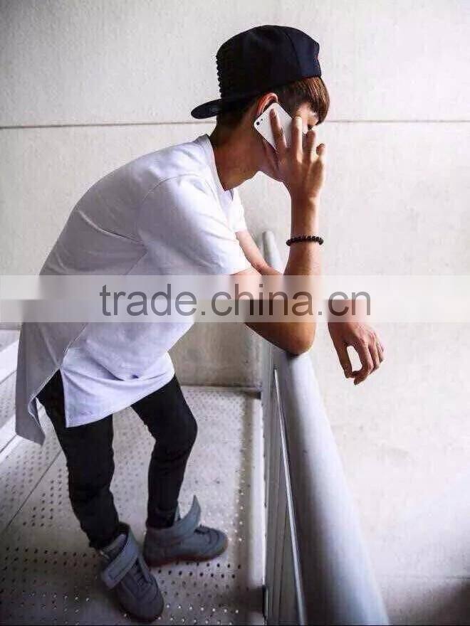 latest couple base white cotton long t shirt