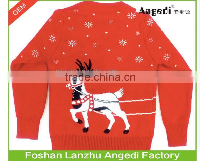 fashion Christmas apparel Christmas Santa Claus Jacquard Jumper xmas pullover sweater