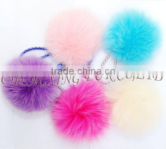 CX-P-23 Genuine Fox Fur Ball Pendant Fox Fur Pom Poms